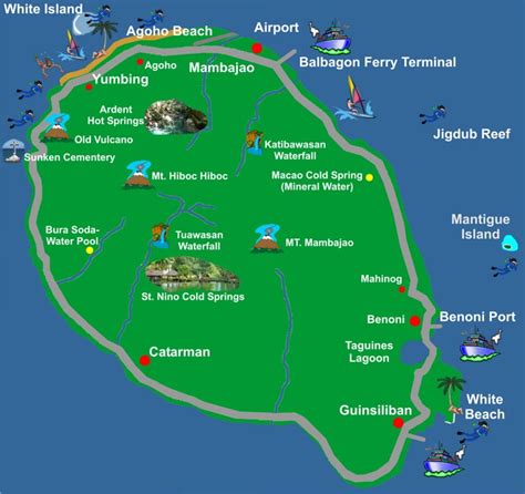 camiguin island map.
